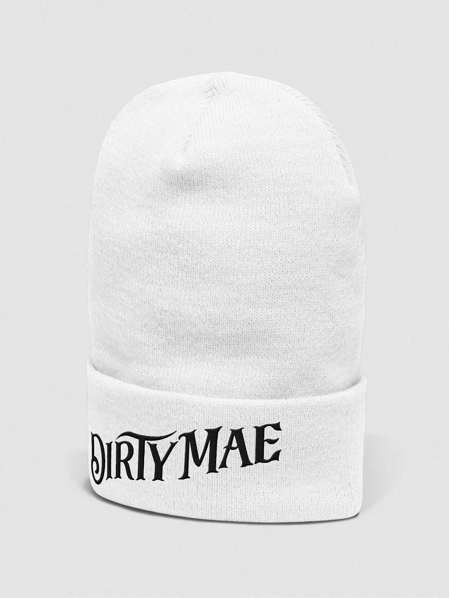 Dirty Mae's White Winter Beanie product image (2)