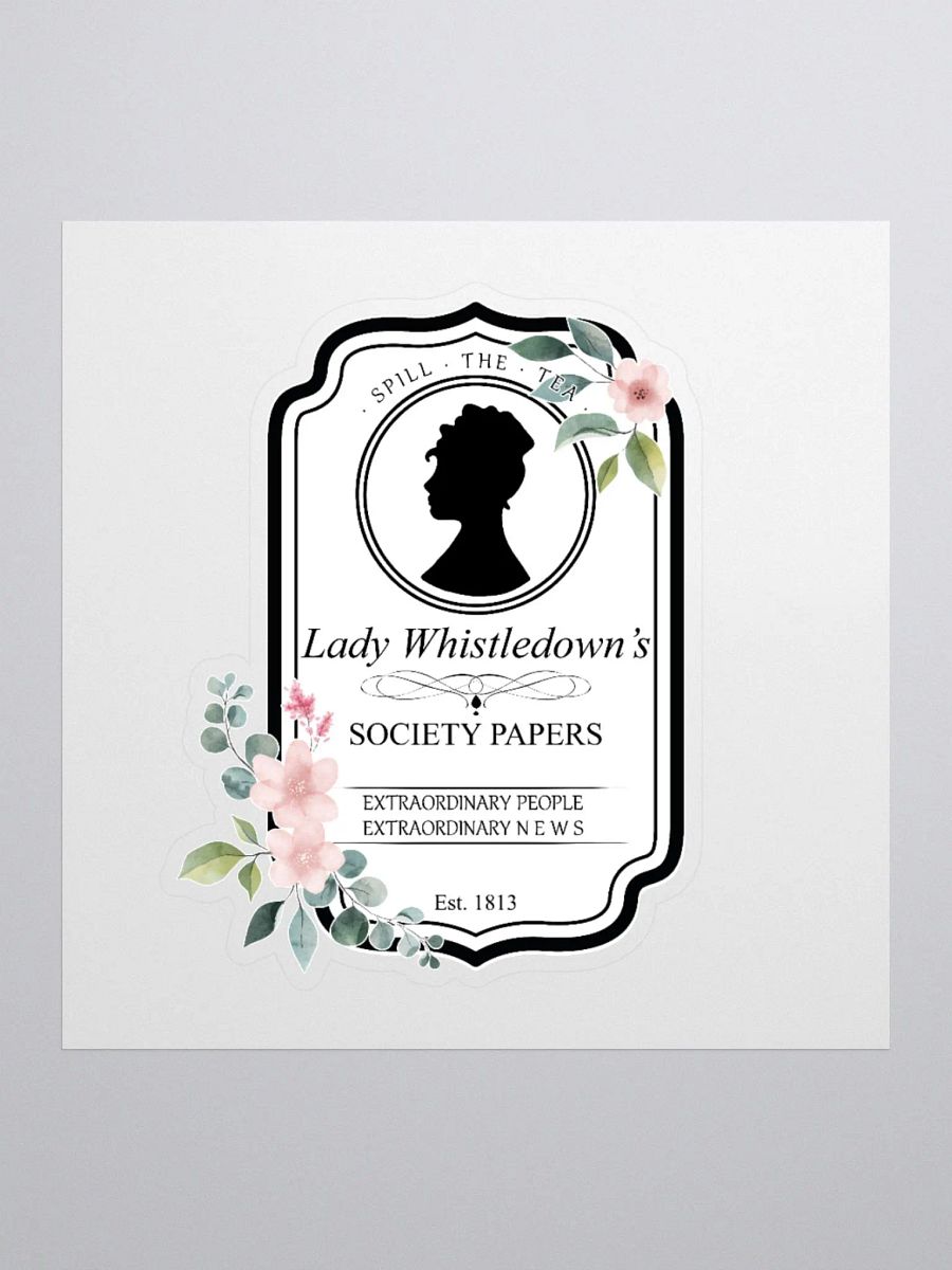 Lady Whistledown Vintage Crest Sticker | The Bridgerton product image (1)
