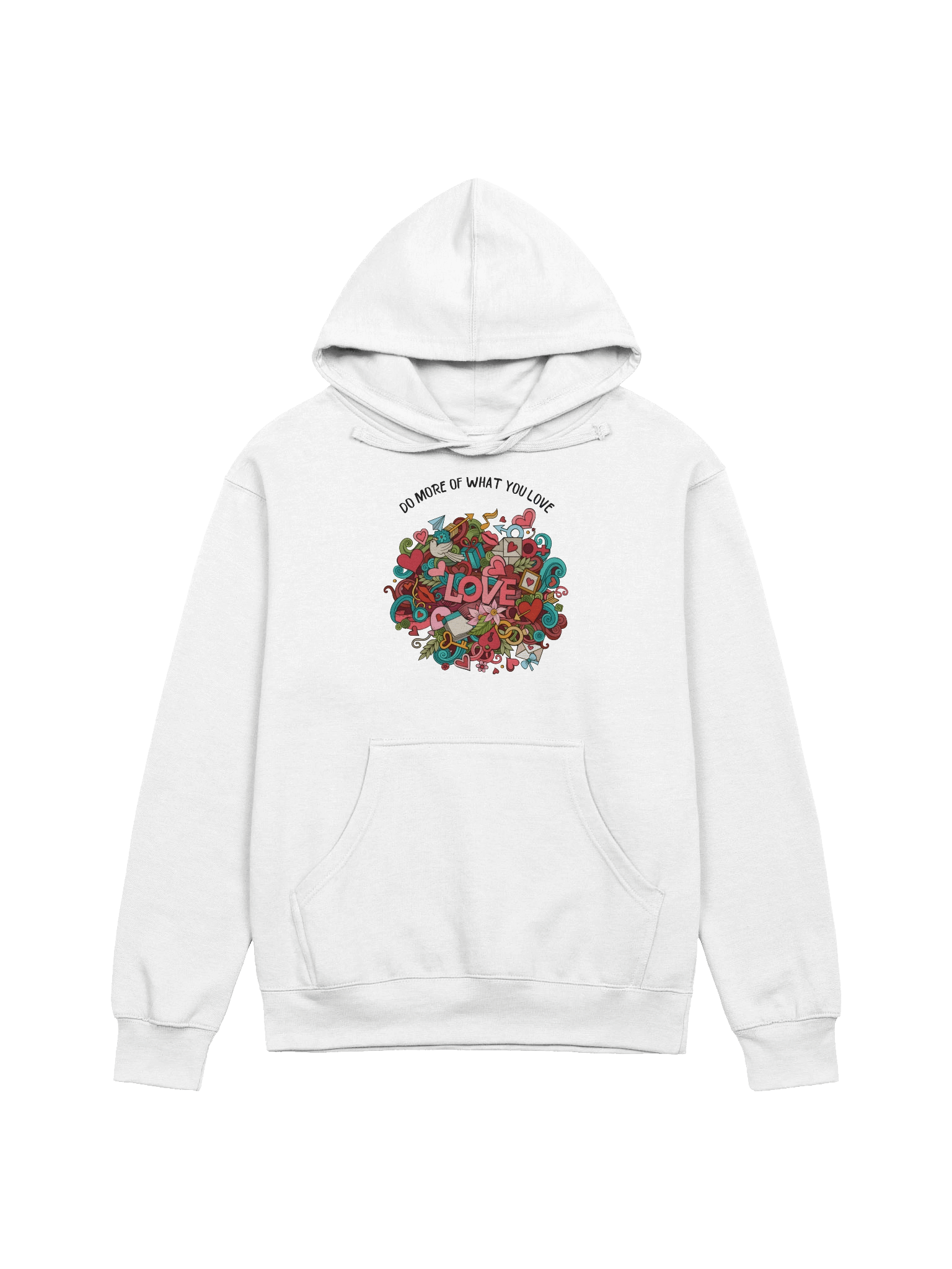 Love-themed Illustrated Midweight Hoodie product image (5)