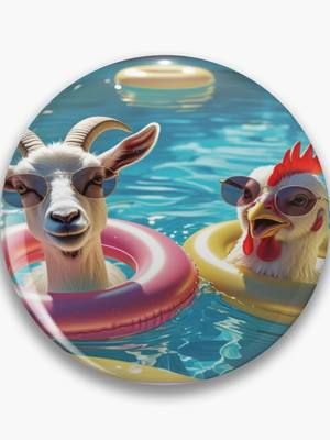 Too Cool For The Coop New Design in the spazticgoat.redbubble.com shop💕🛍😎 #spazticgoat #summertime #summervibes #farmanimals