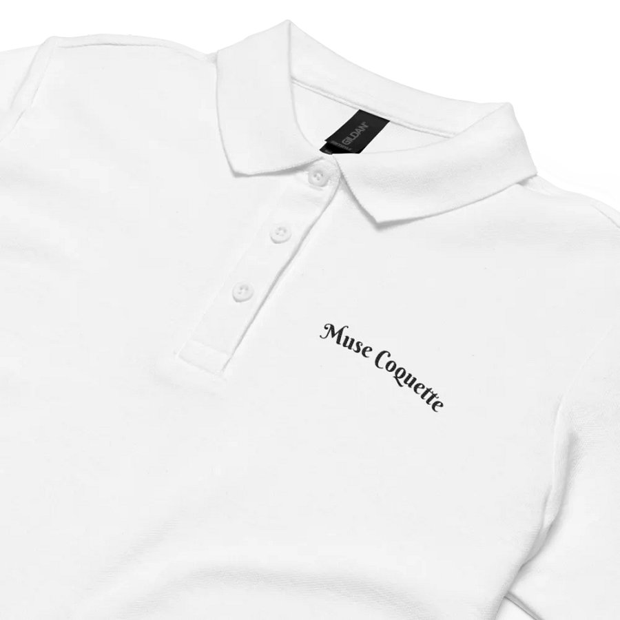 Women's Pique Polo Shirt (black) product image (4)