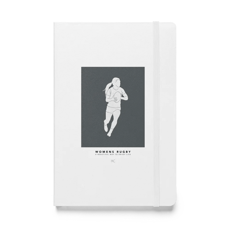 WOMENS RUGBY Hardcover Notebook 