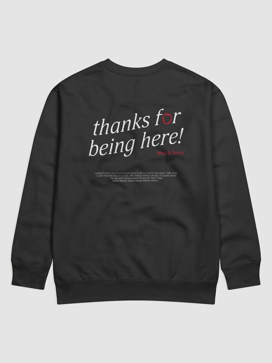 thanks for being here! Sweatshirt (Red) product image (1)