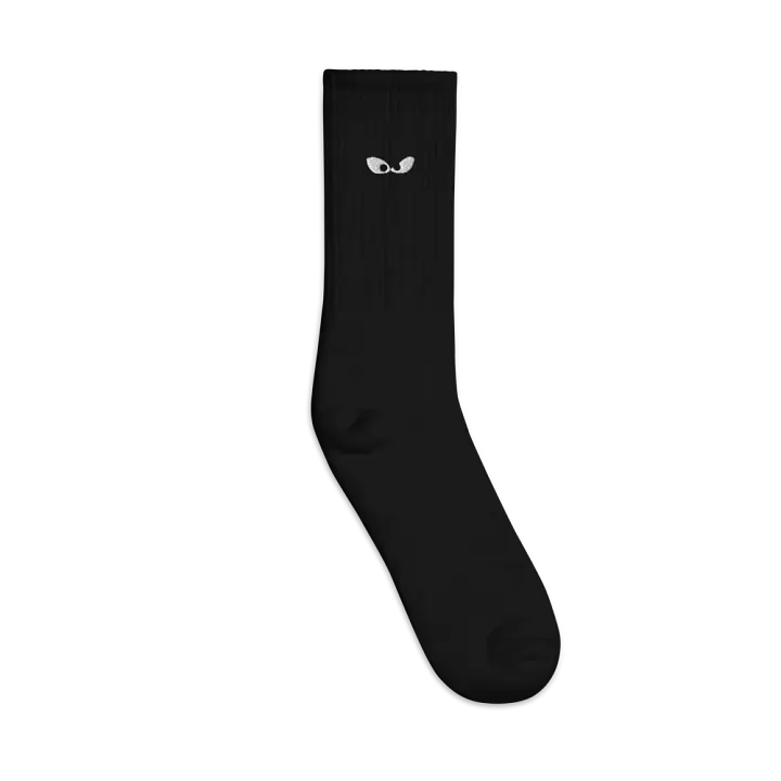 Eyes In The Dark Embroidered Crew Socks product image (2)