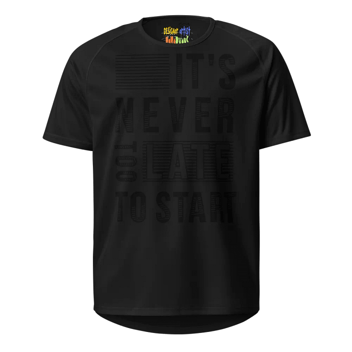 Unisex Sports Jersey - 'It's Never Too Late to Start' Design product image (1)