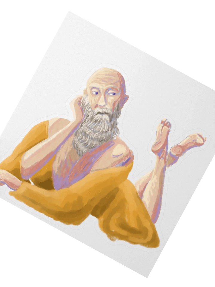 Sultry Wizard Pinup Sticker (1) product image (2)