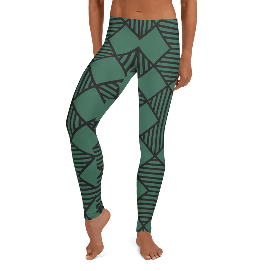 Customizable Geometric Green Leggings product image (9)