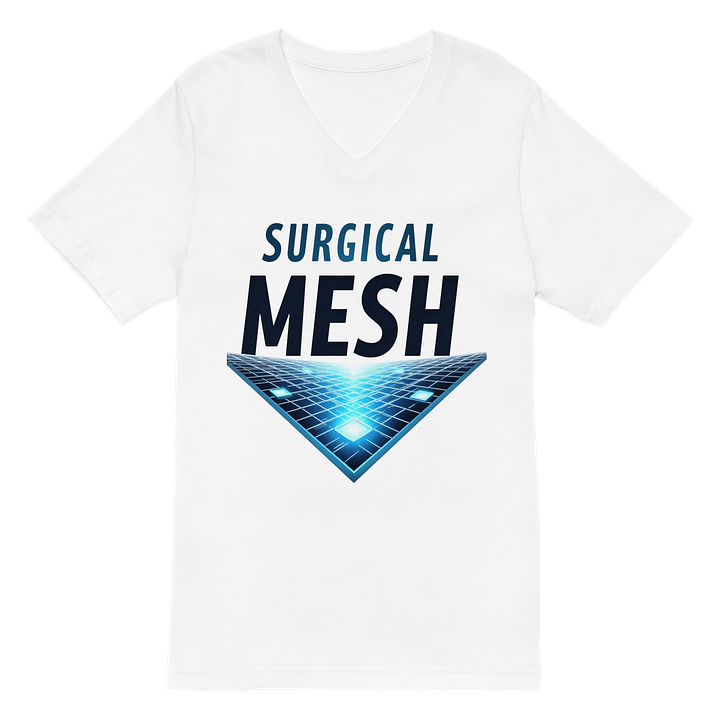 Futuristic Mesh Glow V-Neck Tee product image (2)