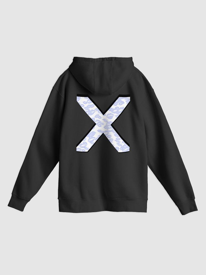 White X Light Blue Lipstick Kisses Hoodie product image (10)