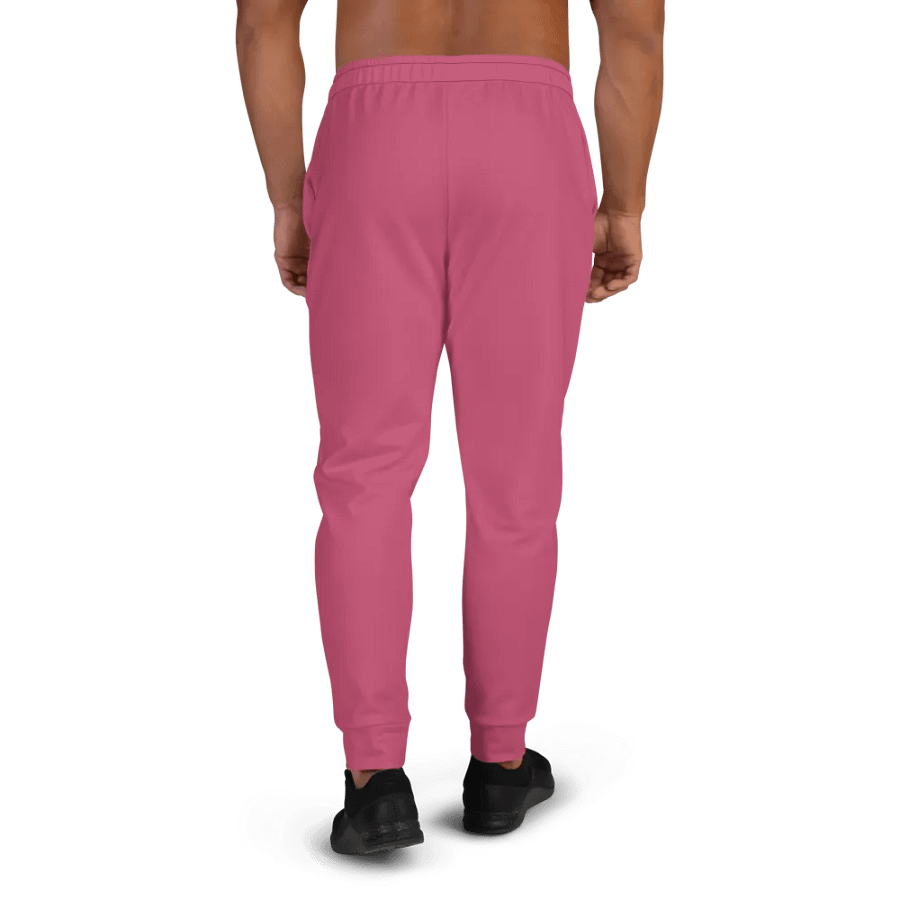 Plain Vibrant Red Soft Summer Recycled Polyester Premium Men's Joggers by Treasure Pie product image (4)