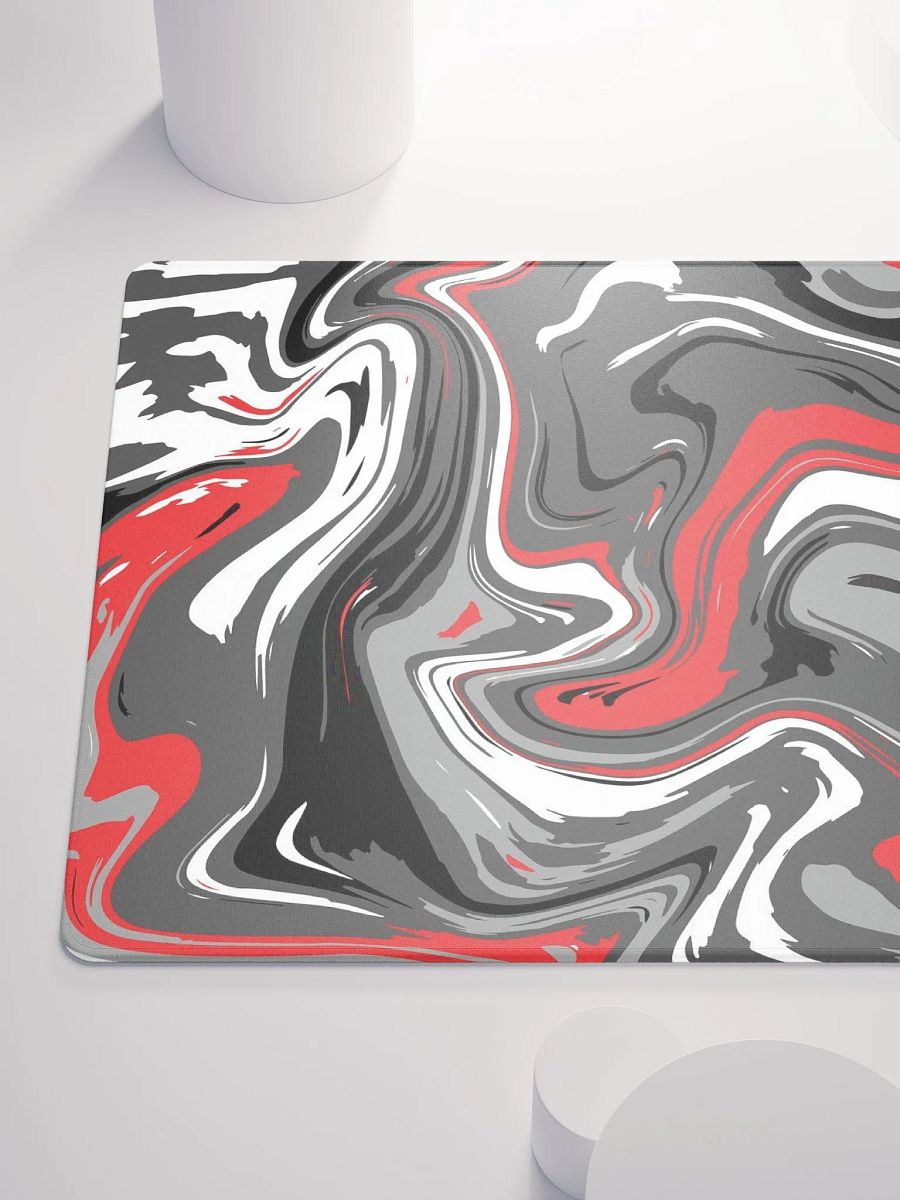 Red, Grey And White DAMASCUS Mousepad product image (6)