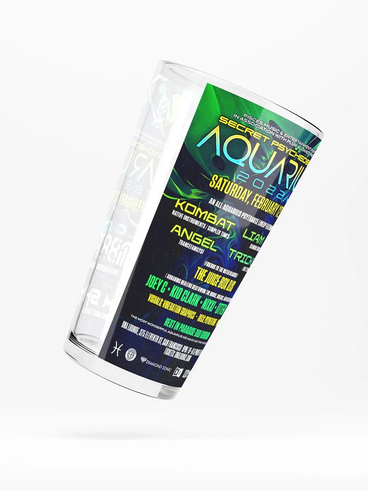 Aquarius 2022 Shaker Pint Glass product image (2)