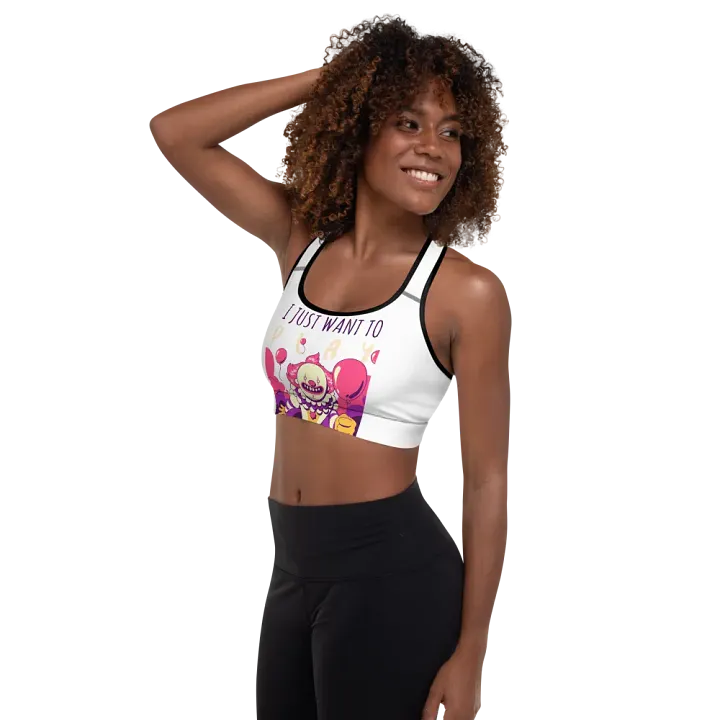 Playful Clown All-Over Print Sports Bra product image (1)