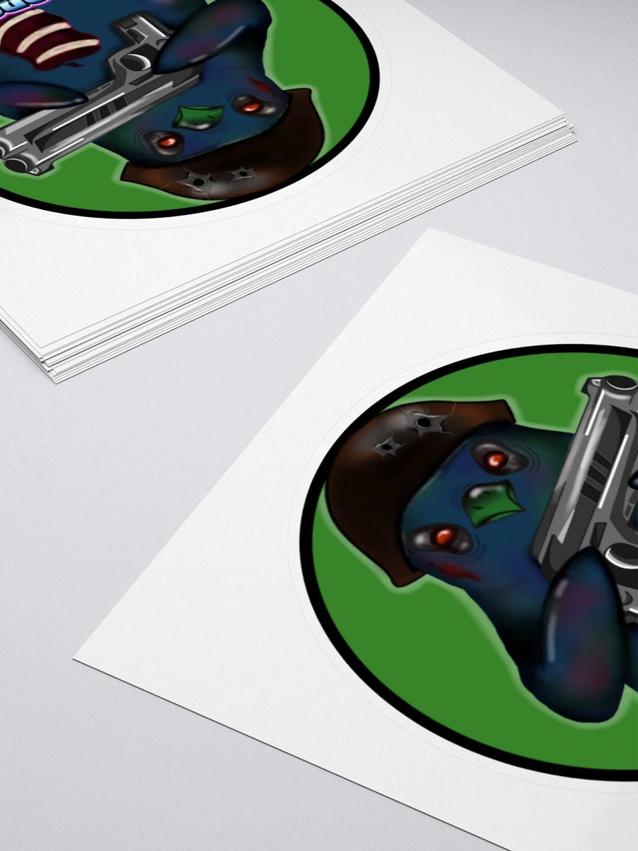 UndeadPopShots Zombie Bird Kiss Cut Stickers Logo Color Green product image (11)