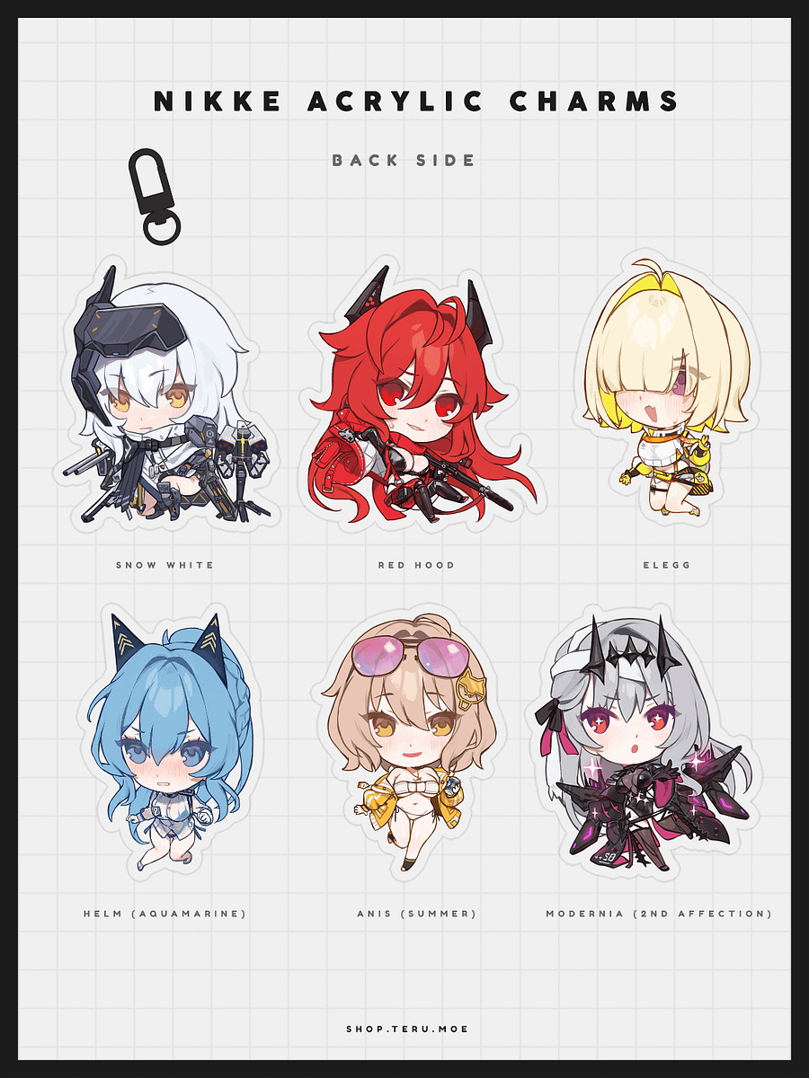 NIKKE Acrylic Charms Vol.2 product image (2)