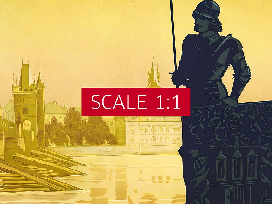 Prague Czech, 1920s — Retro travel poster, vintage travel print product image (5)