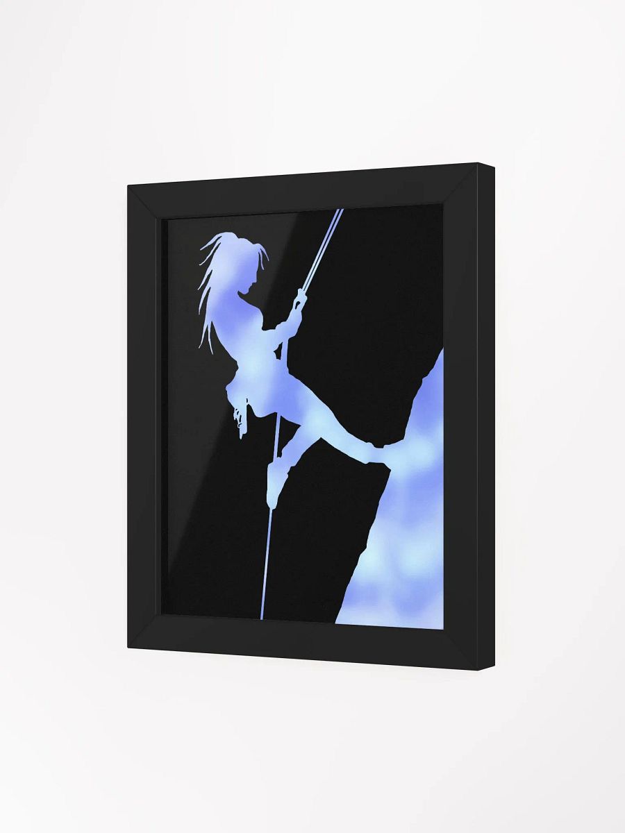 Climber girl blues Framed print. product image (49)