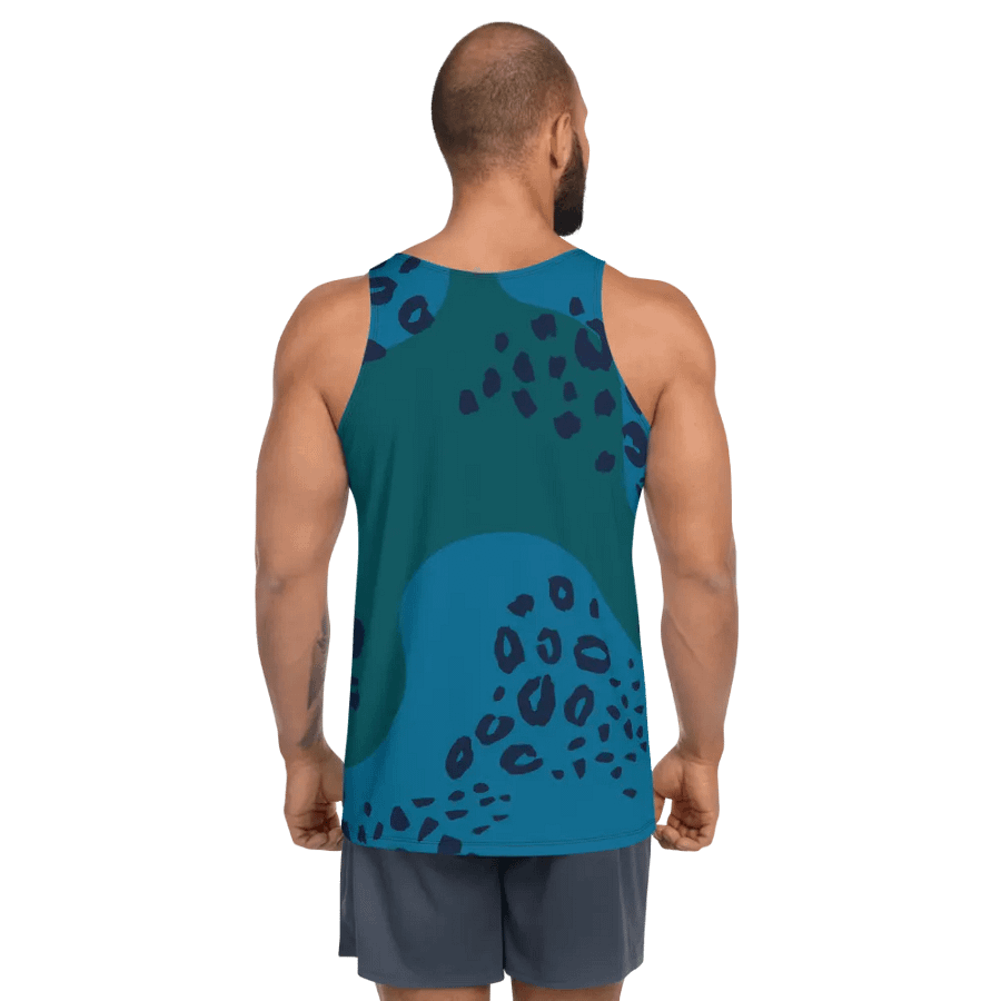 Wild Blue Camo All-Over Tank Top product image (4)