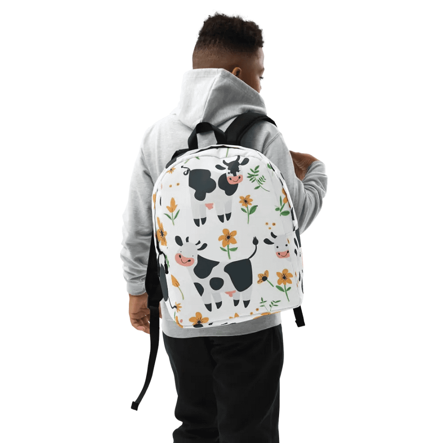 Playful Cow and Flower Backpack product image (9)