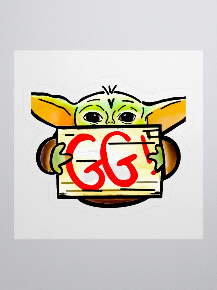 Baby Green Guy Vinyl Stickers (3" x 3") product image (1)