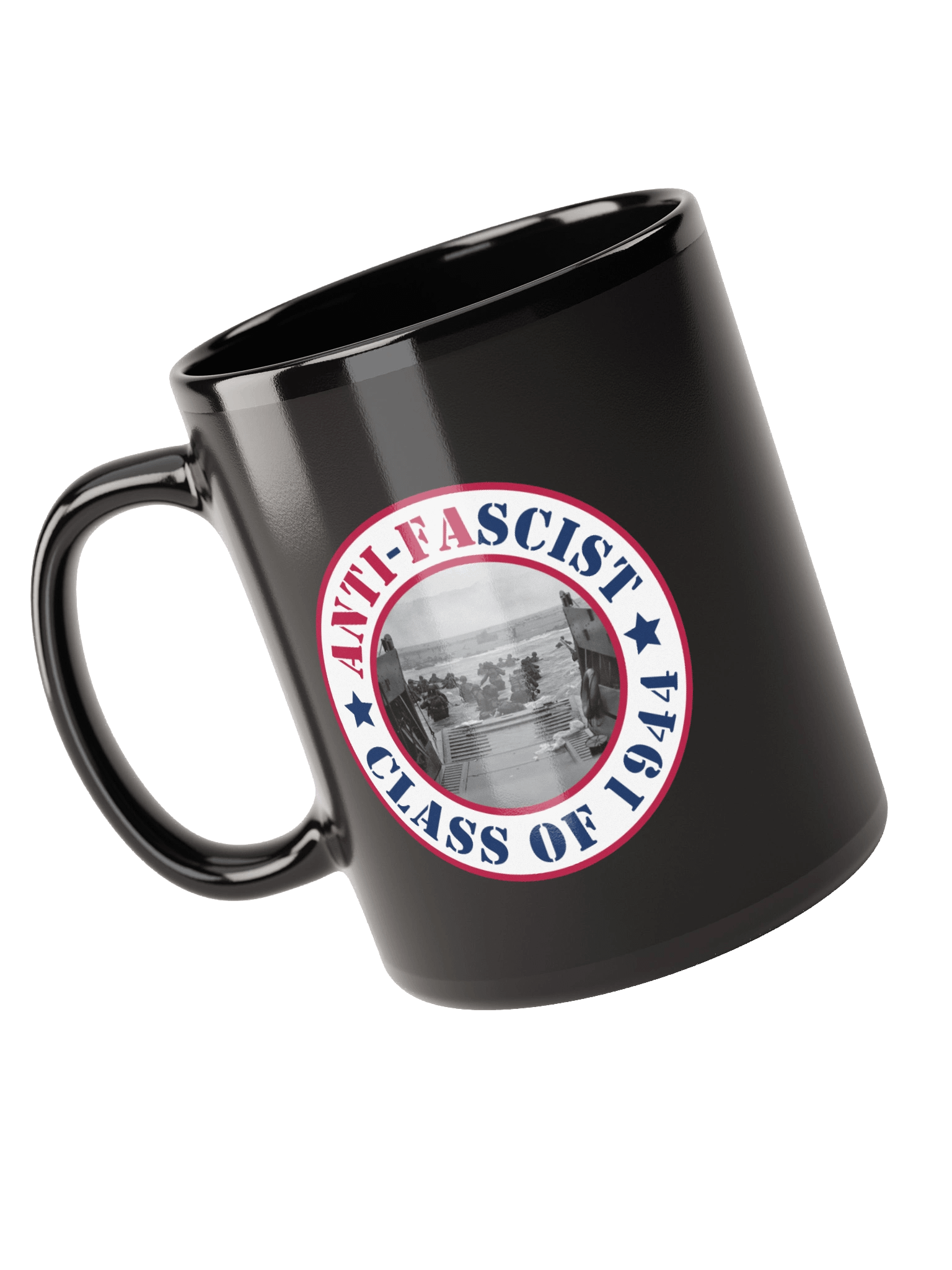 Anti-Fascist - Class of 1944 Black Coffee Mug product image (5)