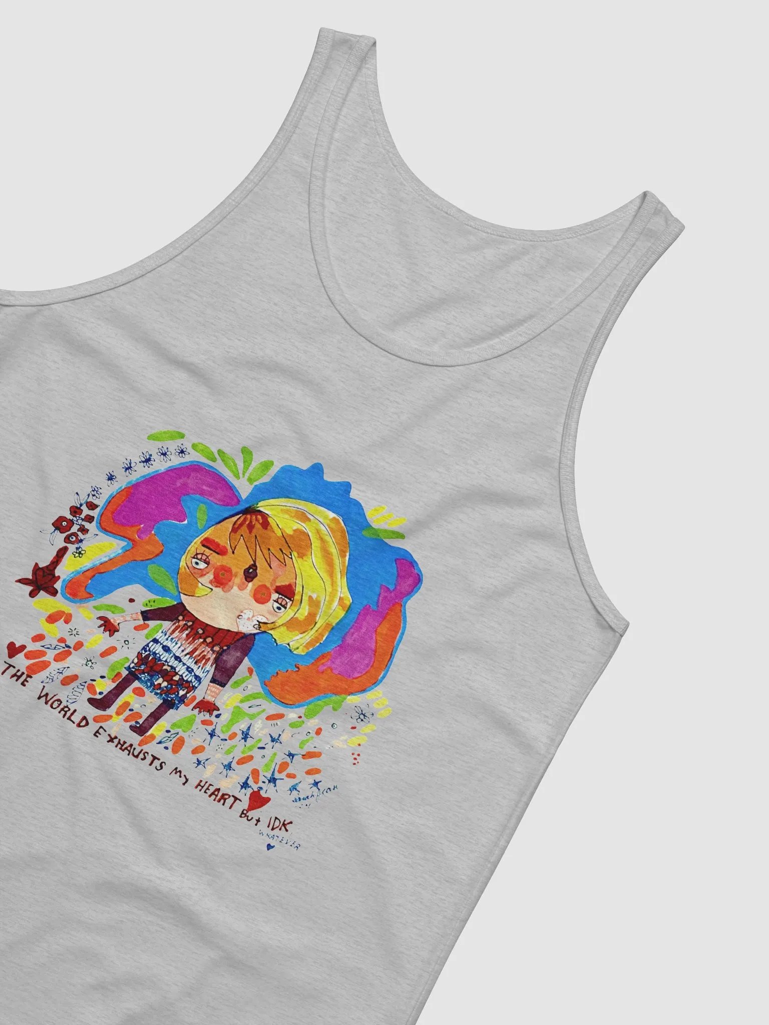 The World Exhausts My Heart But IDK Tank product image (3)