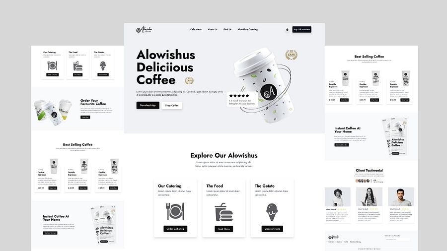Modern Coffee Shop Website product image (1)