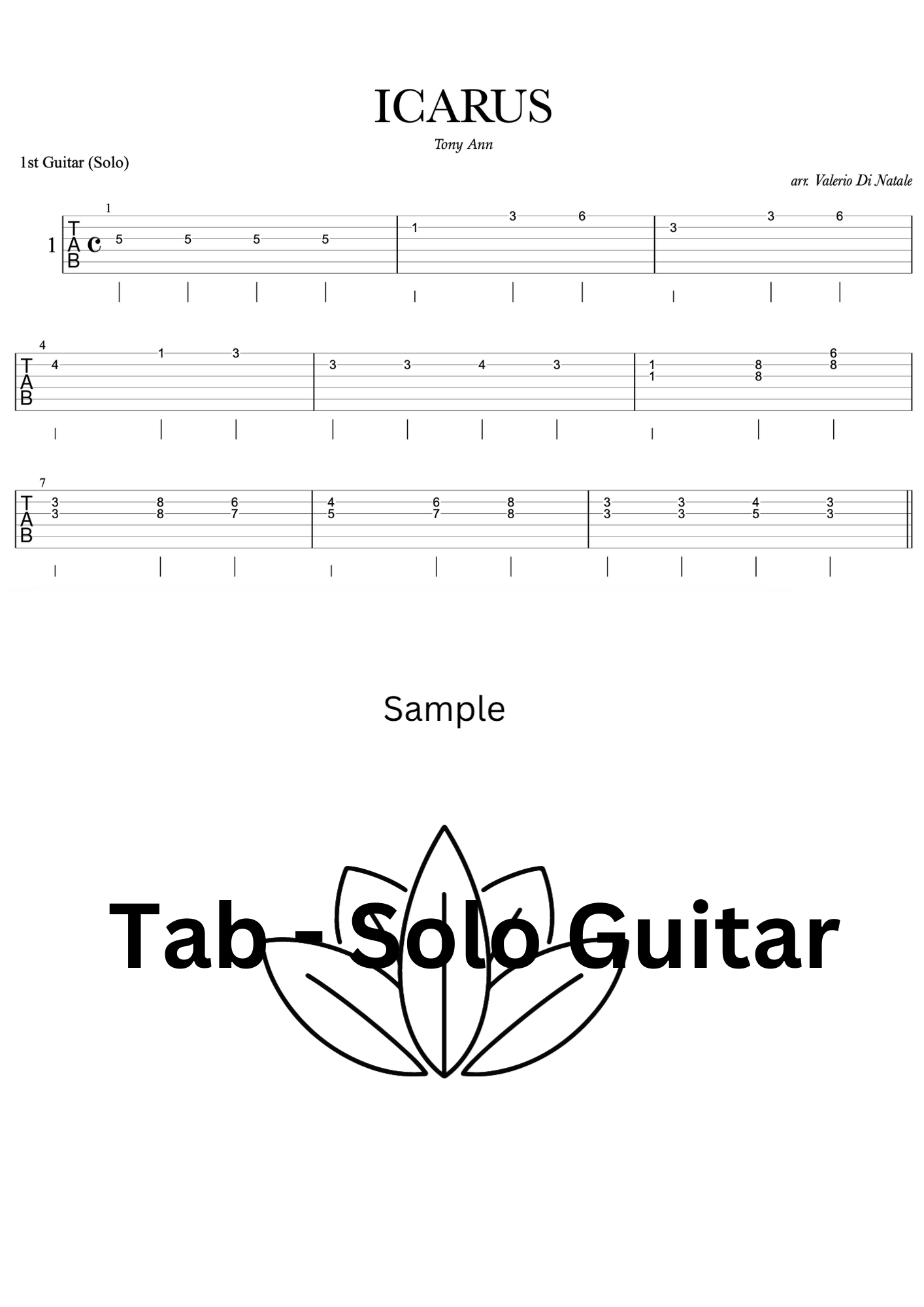 ICARUS for guitar by T.Ann product image (2)