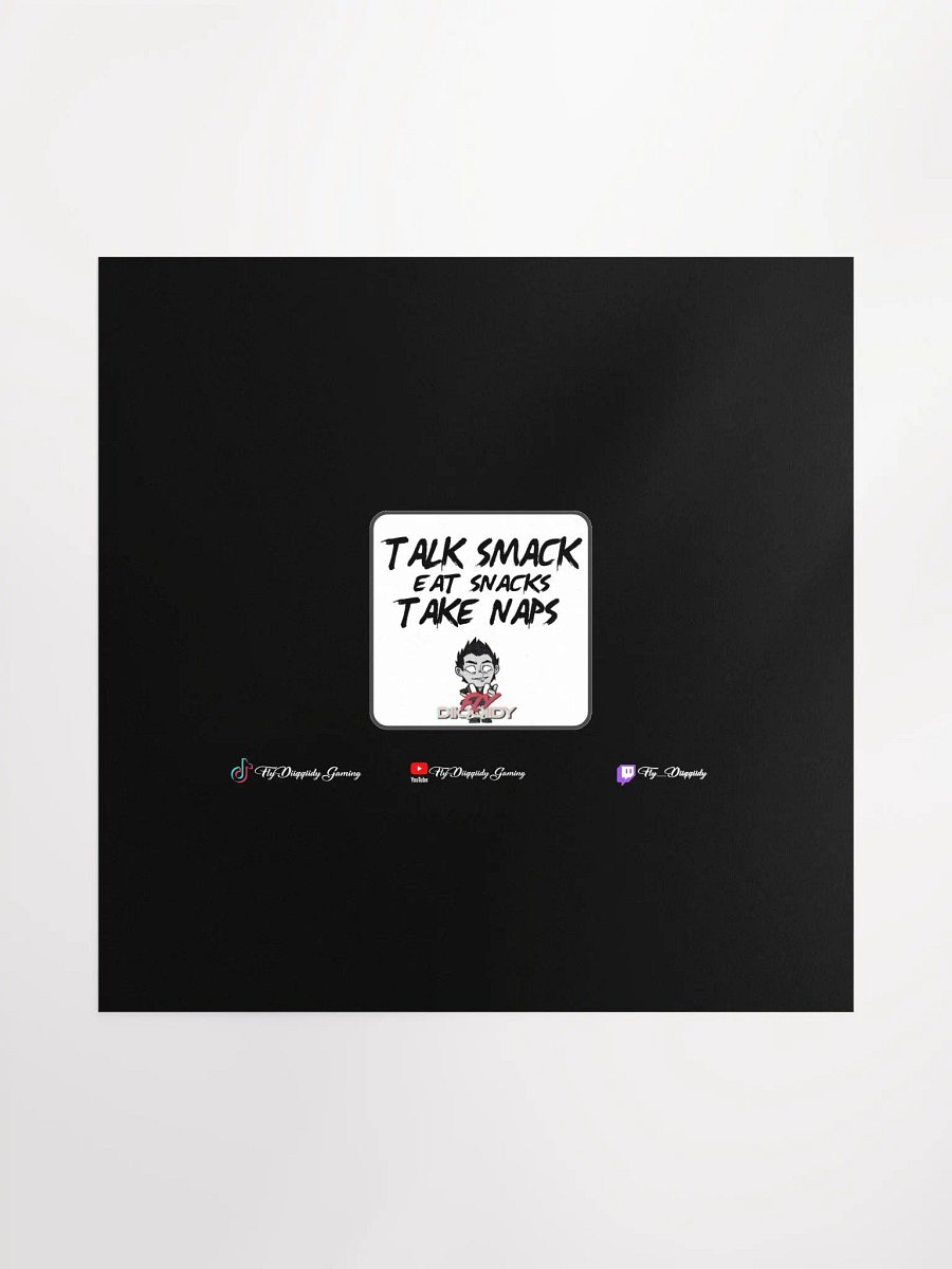 Fly Diiqqiidy Quote Matte Black Poster 18x18 product image (1)
