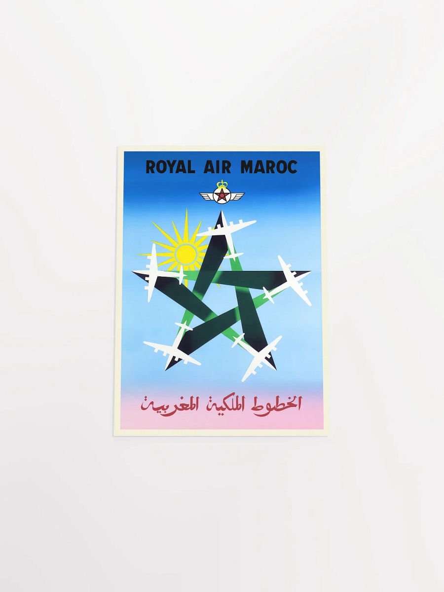 Royal Air Maroc 1955, Morocco vintage travel poster — retro travel poster, vintage travel print product image (10)