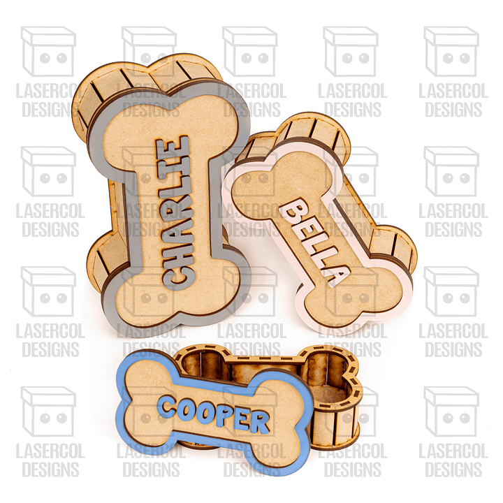 Dog Bone Boxes (3 Sizes) - Laser Cut Files product image (2)