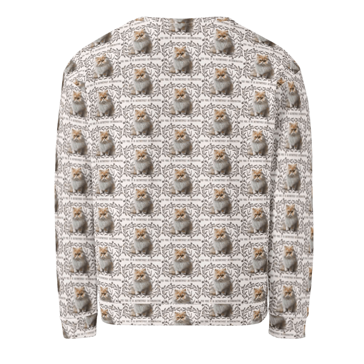 KC, The Vibe Is Deteriorating (floofy cat), Sweatshirt product image (2)