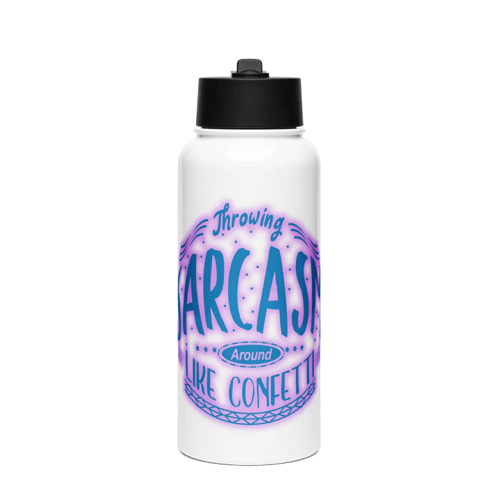 Sarcastic Confetti Stainless Steel Bottle product image (1)