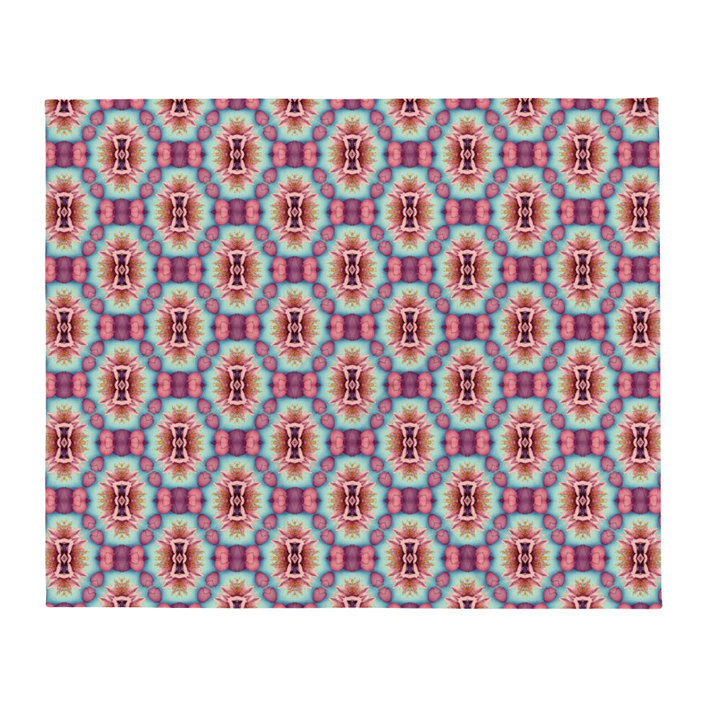 Vibrant Florals & Hearts Throw Blanket product image (3)