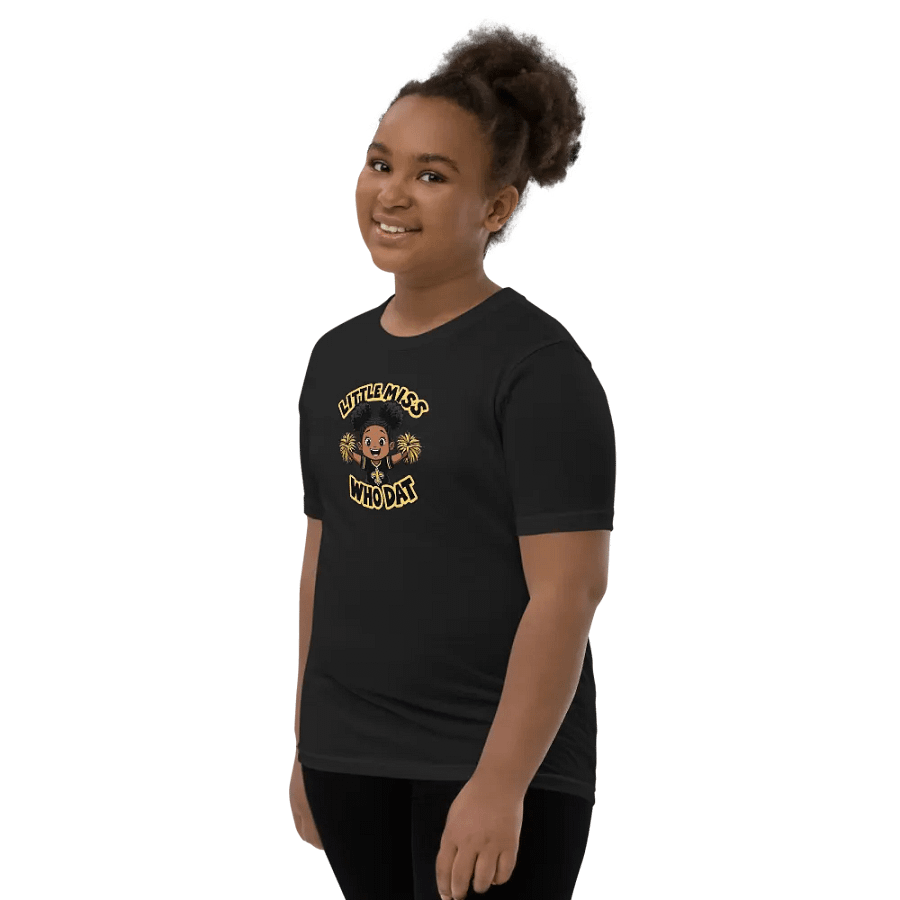Cheerful Who Dat Youth T-Shirt product image (40)