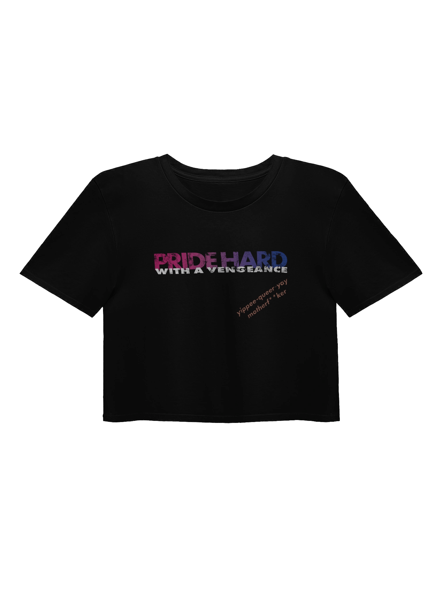 Bisexual "Pride Hard" Crop Top product image (1)