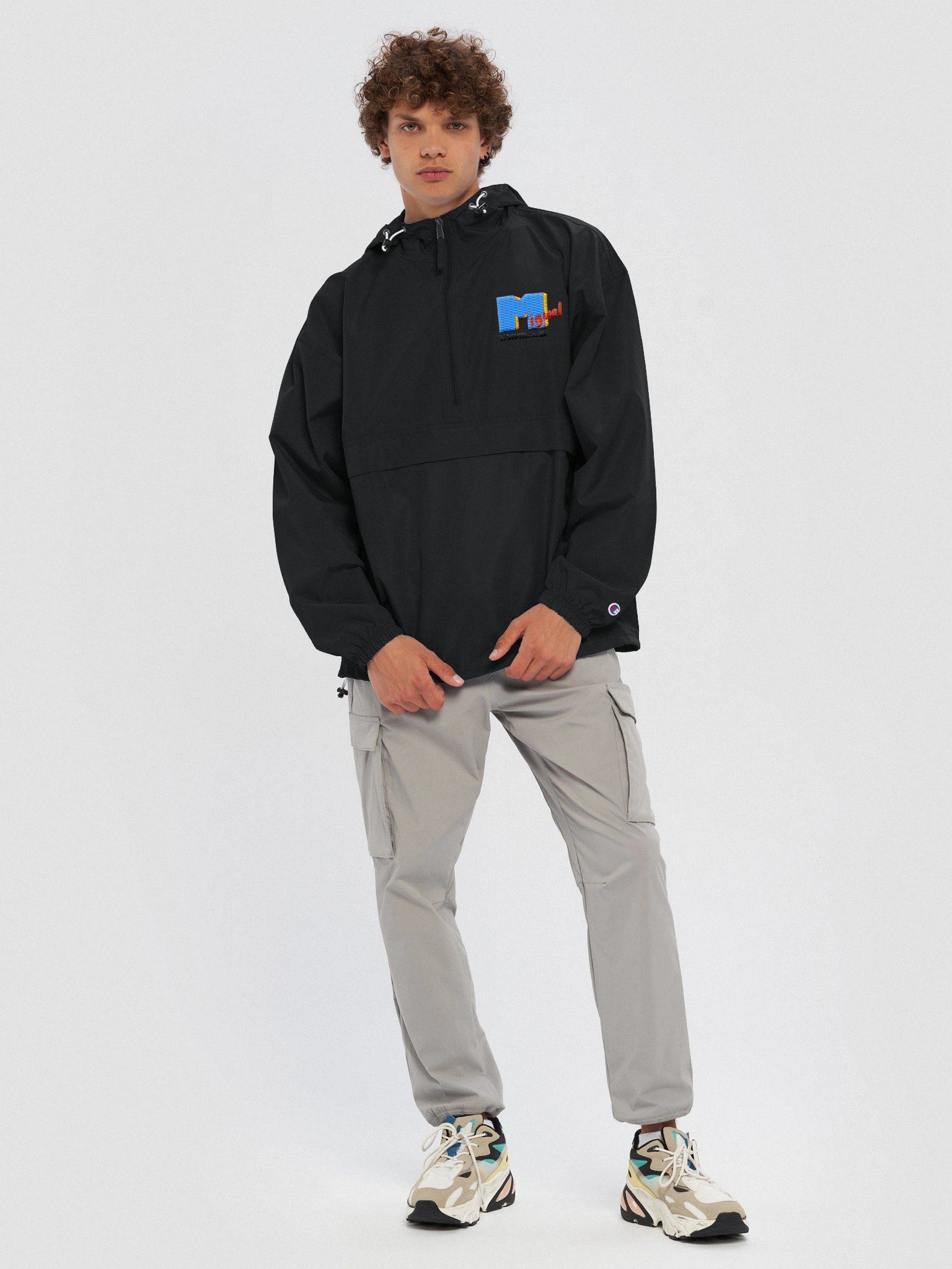 Retro Music Embroided Champion Jacket - Blue product image (16)