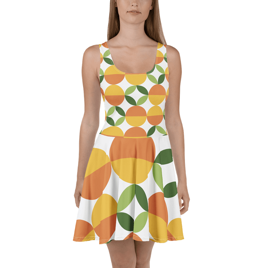 Geometric Fusion Sleeveless Skater Dress product image (2)