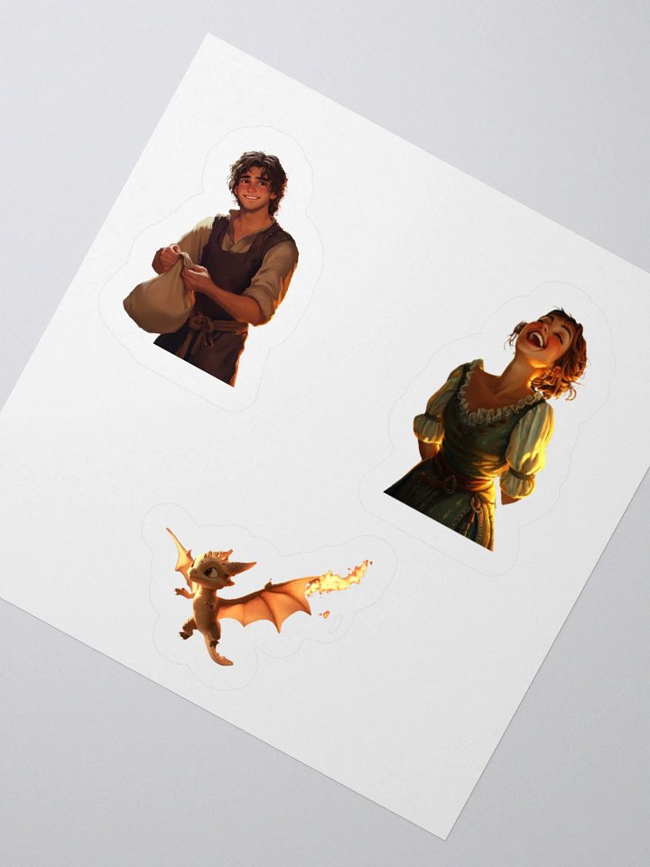 Rats and Royals Jesse and the Dragon Kiss Cut Stickers Set product image (7)