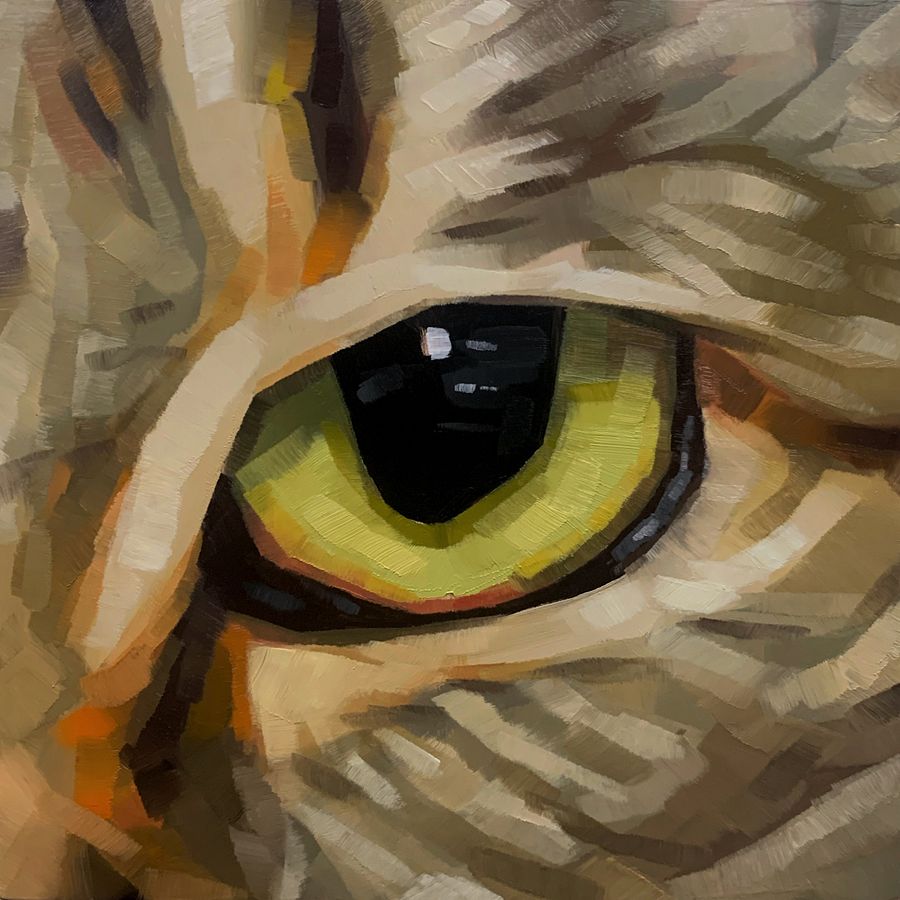 Mini Tiger Eye - Original Oil Painting product image (1)