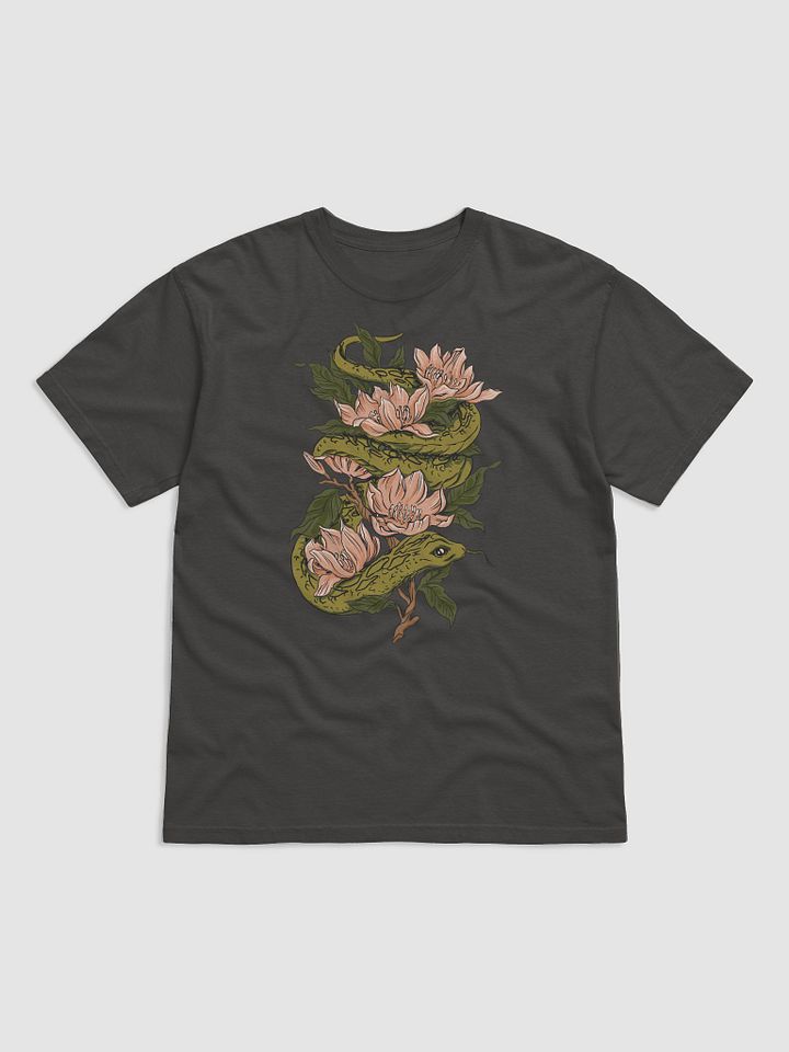 Goblincore and Cottagecore Shirts for Snake Lovers | Forest Snake Among Magnolia Flowers Botanicals T-Shirt product image (21)