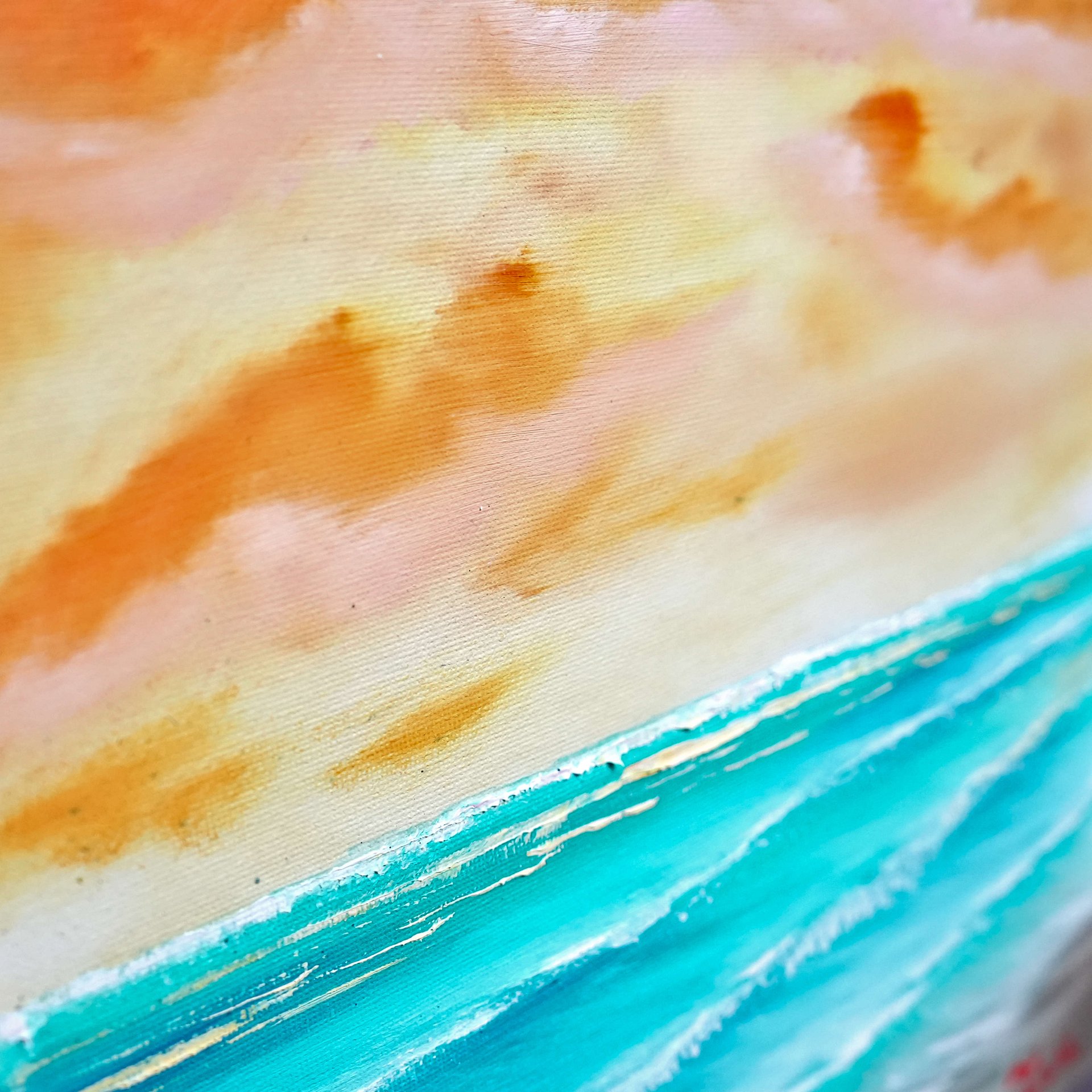 The Pastel Morning (Original) 12x12 Canvas product image (4)