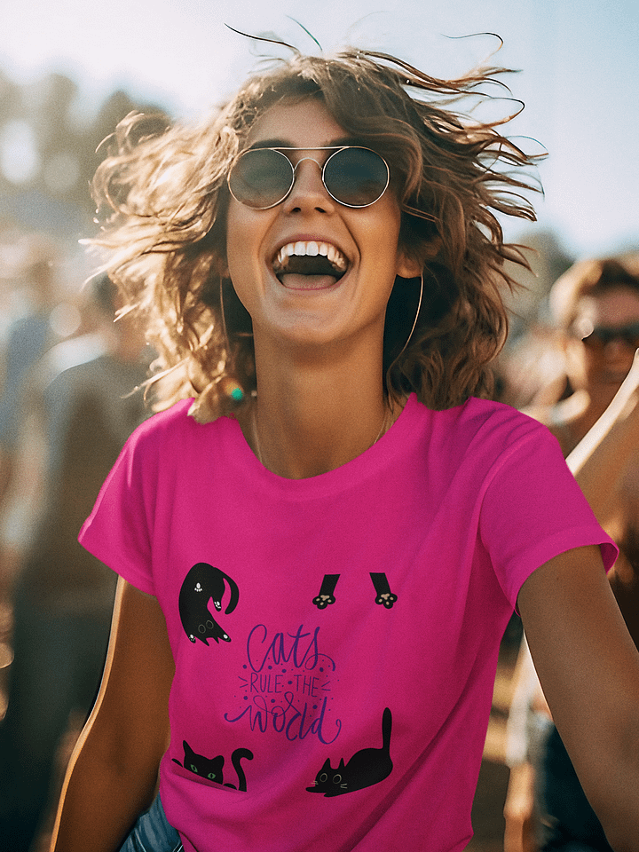 CATS RULE THE WORLD TEE (Women's relaxed fit) product image (5)