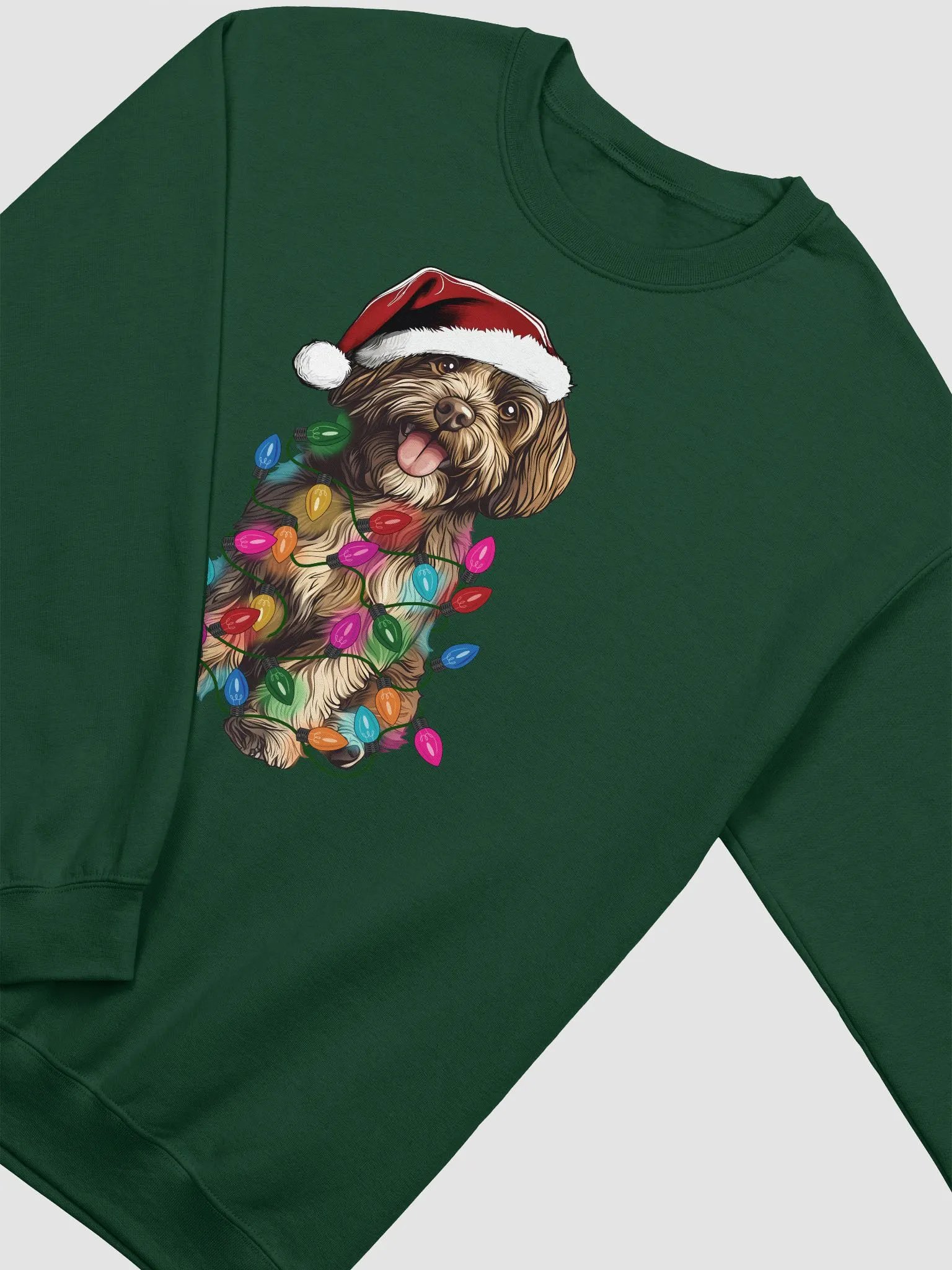 Funny Havanese(Chocolate & Tan) Christmas Sweatshirt product image (9)