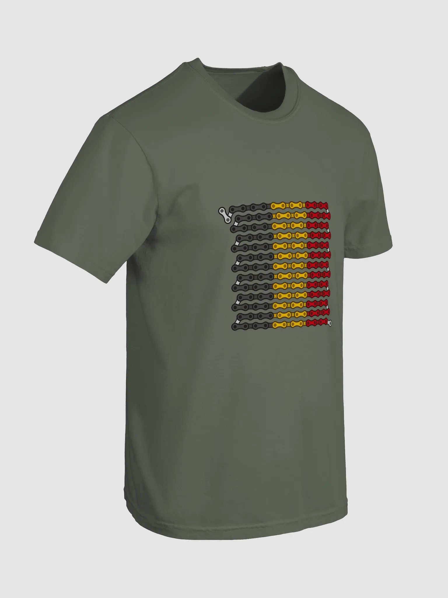 Belgium Bike Chain Flag on Heavyweight Tee product image (3)