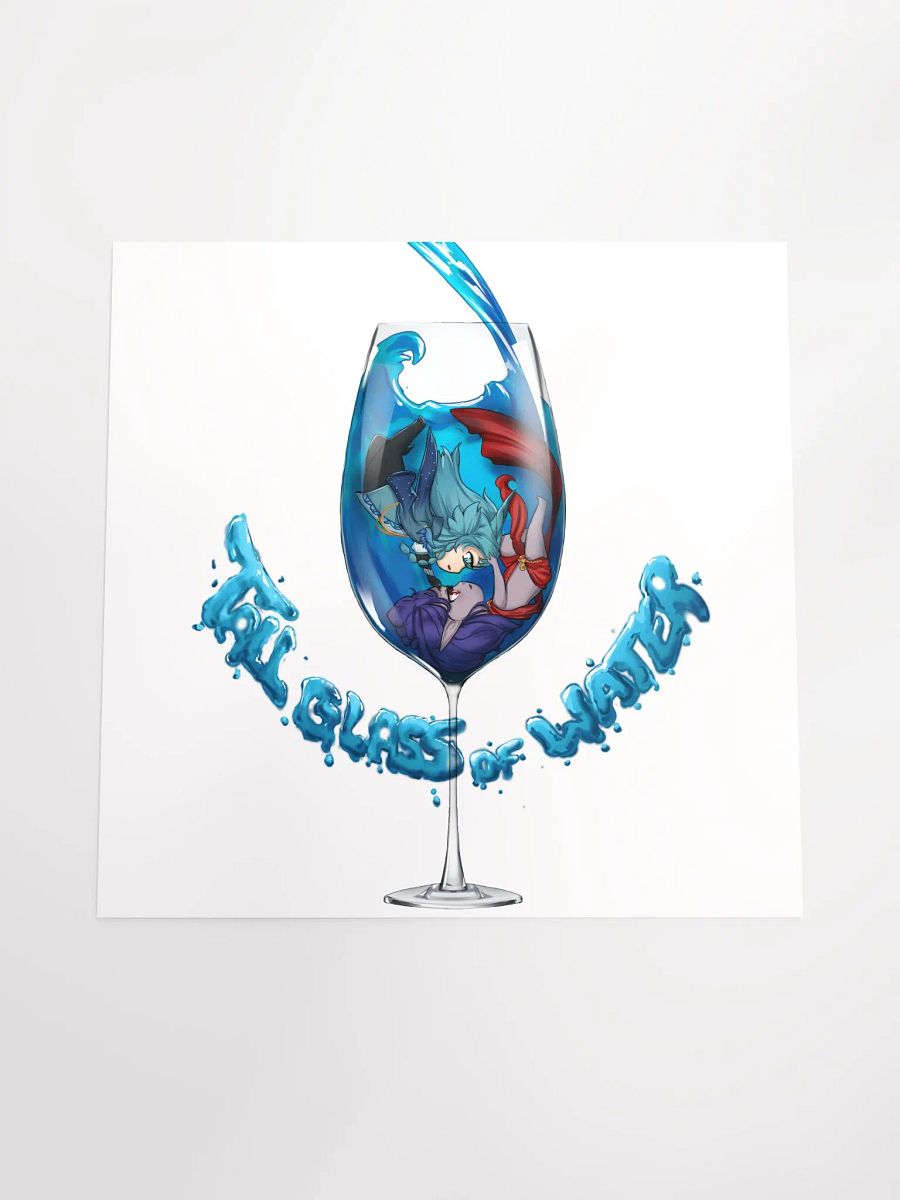 Tall Glass Of Water Chibi Poster product image (4)