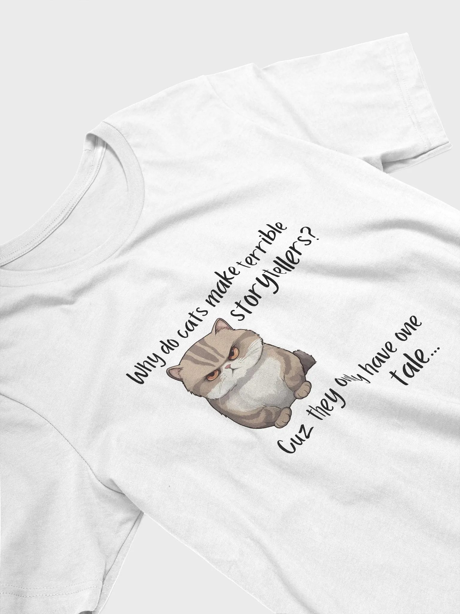 Storyteller Cat Tee - White product image (3)
