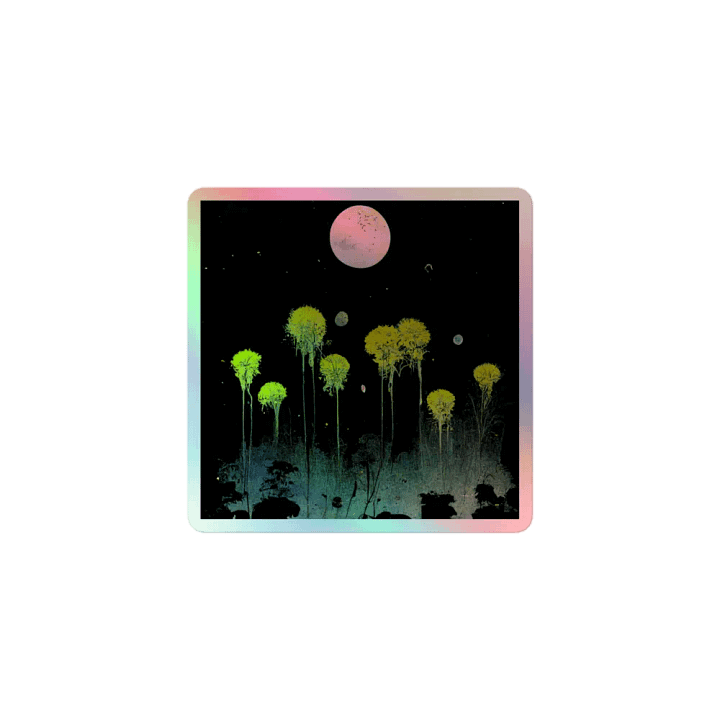 Moonlit Garden Holographic Sticker Sheet product image (1)