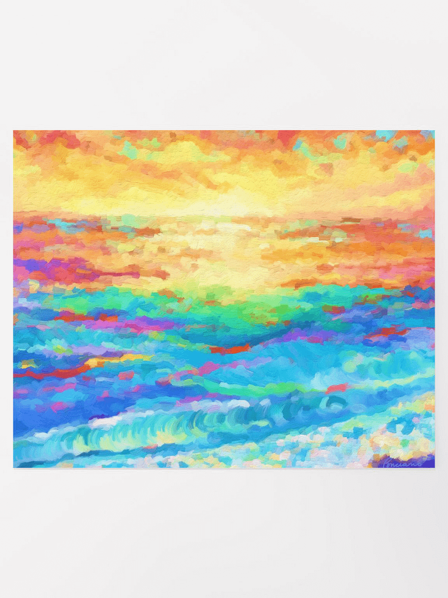Sunset Dancing on Singing Waters Poster product image (1)