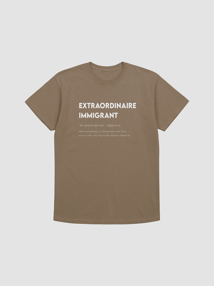 EXTRAORDINAIRE IMMIGRANT TSHIRT BROWN product image (1)